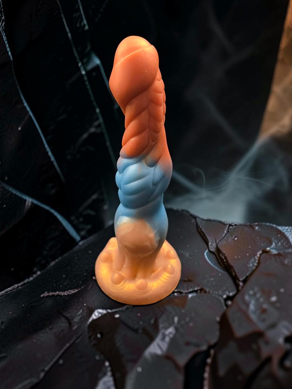 Drag-dildo med vibration og bevægelse.